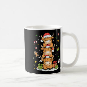 Weihnachts Highland-Kuh Süße Färse Kuh Weihnachtsm Kaffeetasse