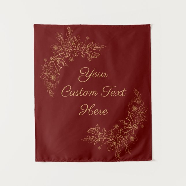 Weihnachts-Hintergrund, Empfang-Foto-Stand Wandteppich (Vorderseite)