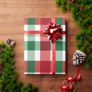 Weihnachts-Hintergrund Karo Muster Geschenkpapier