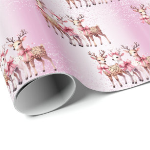 Weihnachts-Hirsch-Feiertags-Geschenkpapier Geschenkpapier