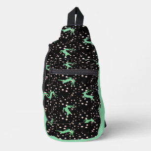 Weihnachts Hirsch Stern Winter Muster Crossbody Bag