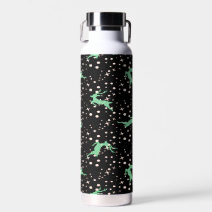Weihnachts Hirsch Stern Winter Muster Trinkflasche