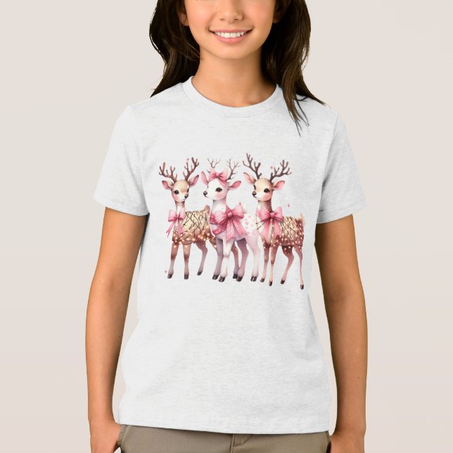 Weihnachts-Hirsch-T - Shirt (Vorderseite)
