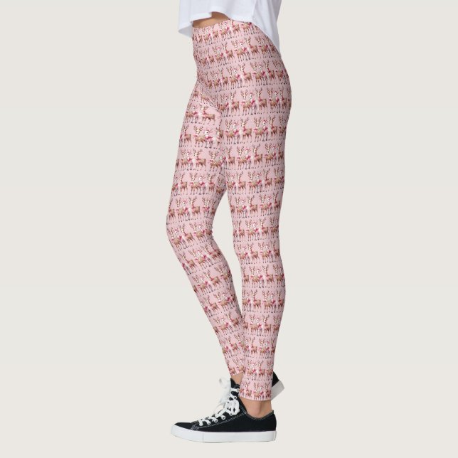 Weihnachts-Hirschfest Leggings (Links)