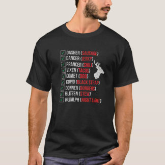 Weihnachts-Hirschjäger Weihnachten-Rentierfleisch  T-Shirt