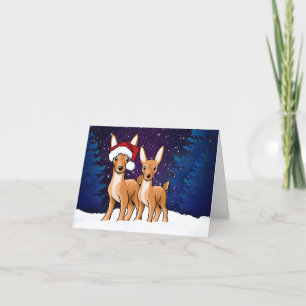 Weihnachts-Hirschreisekarte Feiertagskarte
