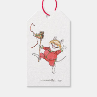Weihnachts-Hobbypferd-Maus-Geschenk Tag Geschenkanhänger