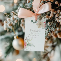 Weihnachts-Hochzeitsdusche-Geschenkanhänger | Foli