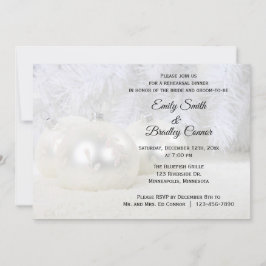 Weihnachts-Hochzeitsessen Probe Einladung