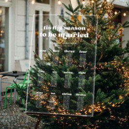 Weihnachts-Hochzeitsstift Acryl Acrylschild