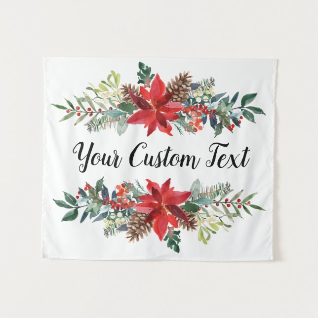 Weihnachts-Hochzeitstorte, Holiday Foto Stand T Wandteppich (Vorderseite (Horizontal))