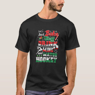 Weihnachts-Hockey-Mamas Wein Backofen Holiday Paja T-Shirt