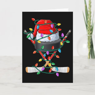 Weihnachts-Hockey-Xmas-Santa-Sportmütze Ll Kinder Karte
