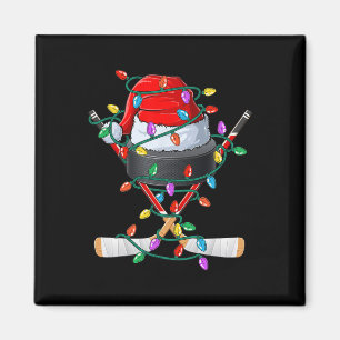 Weihnachts-Hockey-Xmas-Santa-Sportmütze Ll Kinder Magnet