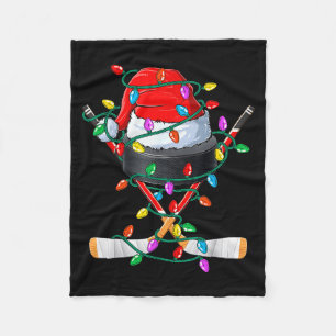 Weihnachts-Hockey Xmas Santa Srts Hut Ball Kinder  Fleecedecke