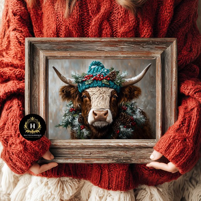 Weihnachts-Höhepunkt Kuh Decoupage Seidenpapier (Von Creator hochgeladen)