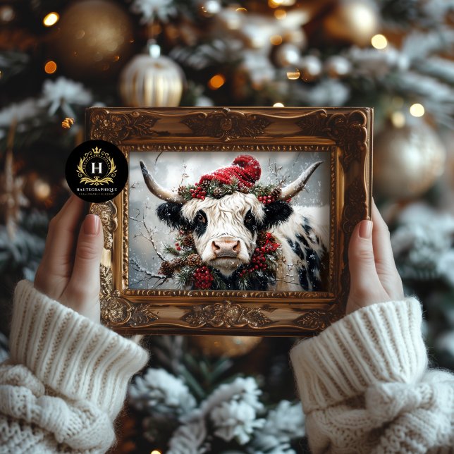 Weihnachts-Höhepunkt Kuh Decoupage Seidenpapier (Von Creator hochgeladen)