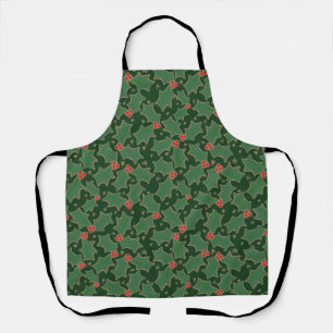 Weihnachts-Holly-Schürze Schürze