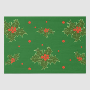 Weihnachts Holly Seidenpapier