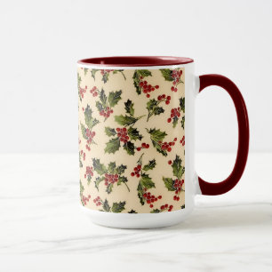Weihnachts-Holly-Tasse Tasse