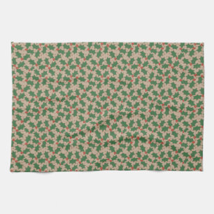 Weihnachts Holly Tee Handtuch