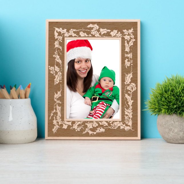 Weihnachts-Holly- und Berries-Kranz-Grenze Geätzte Rahmen (Von Creator hochgeladen)