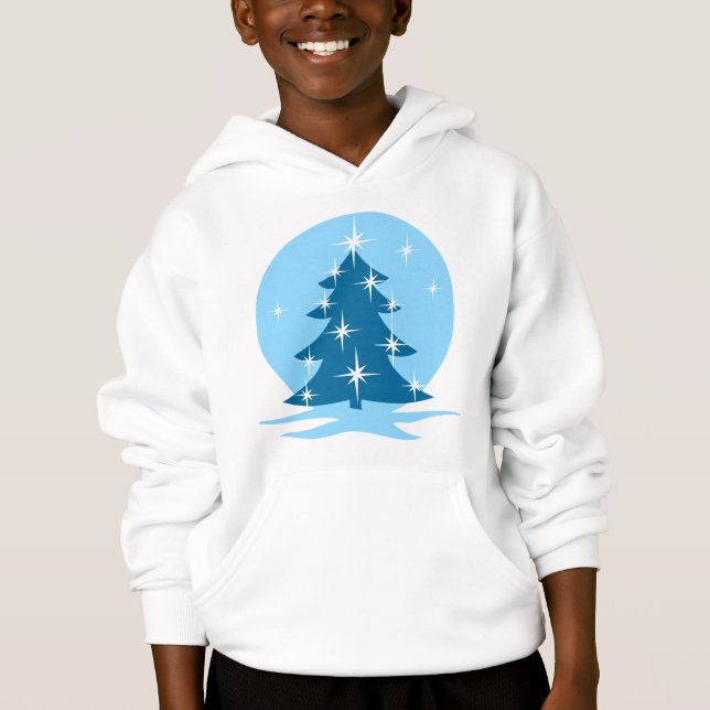 Weihnachts-Hoodie Blue Holiday Classic Shirt (Vorderseite)