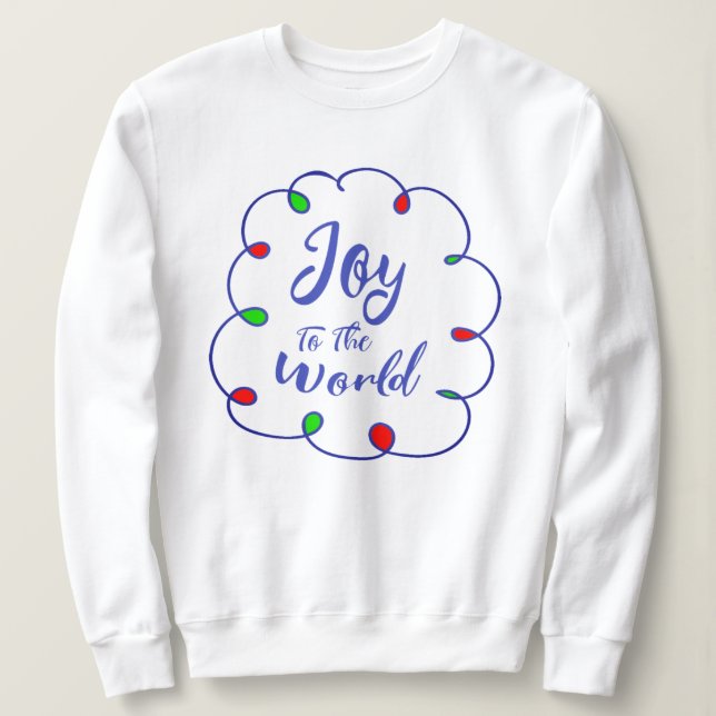 Weihnachts-Hoodie, Frauenfreude für die Welt Sweatshirt (Design vorne)