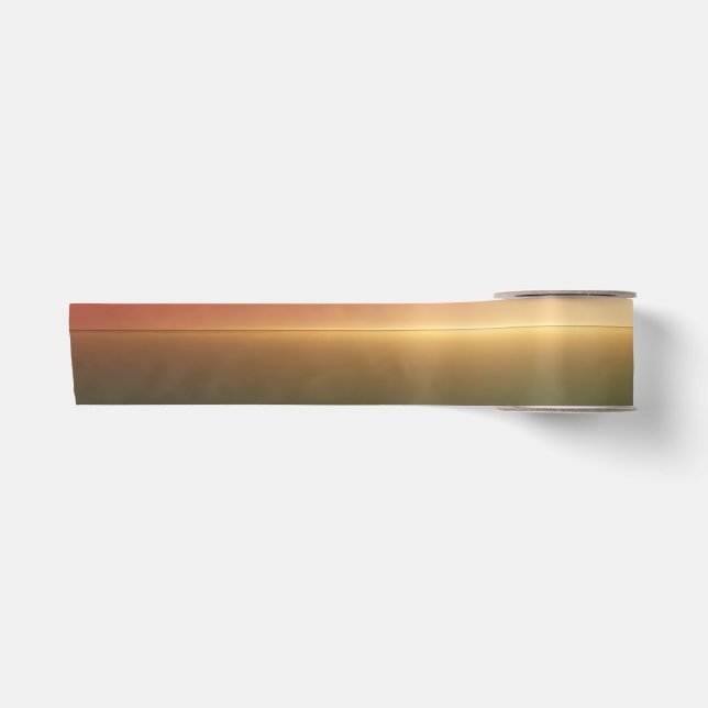 Weihnachts-Horizont-Glow-Gradient Satinband (Vorderseite)