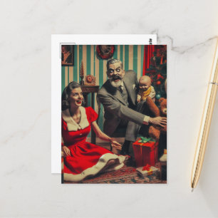 Weihnachts-Horror Postkarte