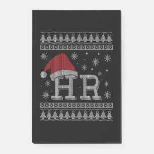 Weihnachts-HR-Urlaub Funny Human Resources Xmas Post-it Klebezettel