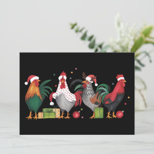 Weihnachts-Hühnerliebhaber Xmas Lustiger Urlaub Feiertagskarte