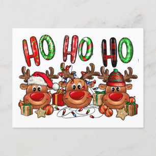 Weihnachts-Humor-Rentiere Postkarte