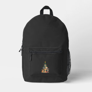 Weihnachts-Hund-Baum-T-Shirt Süß Lustig Welpen Hun Bedruckter Rucksack