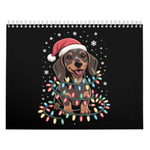 Weihnachts Hund Dachshund Nikolaus Xmas Wiener Kalender
