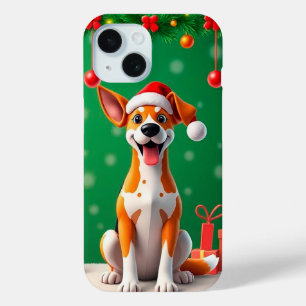 Weihnachts-Hund-Santa-Hut-Phone-Case-Geschenk Case-Mate iPhone Hülle