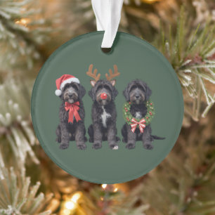 Weihnachts Hund Schwarz Goldendoodle Doodle Mama W Ornament