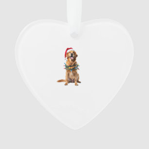 Weihnachts-Hund-Shirt, Weihnachten Golden Retrieve Ornament