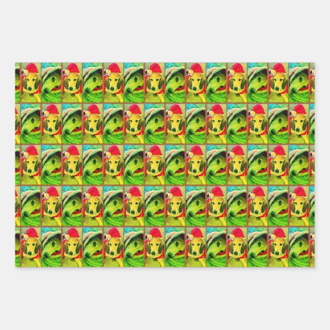 Weihnachts-Hund-Umschlag Papier von Tamara Diaz Ar (Vorderseite)