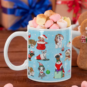 Weihnachts-Hunde-Feier  Kaffeetasse
