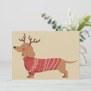 Weihnachts-Hundebesitzer Dackel Geschenk Weihnacht Feiertagskarte