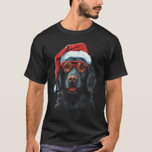 Weihnachts-Hundefreund Lustiger Lockenmantel-Retri T-Shirt