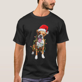 Weihnachts-Hundeshirt Boxer Pajama Men Wom T-Shirt