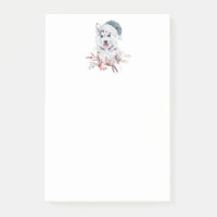 Weihnachts-Husky-Hund in einer Weihnachtsmannmütze