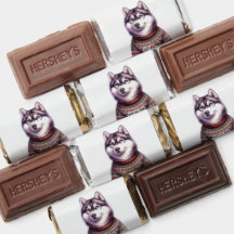 Weihnachts-Husky-Sonder-Schokoladen