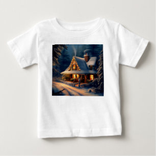 Weihnachts-Hütte 1 Baby T-shirt