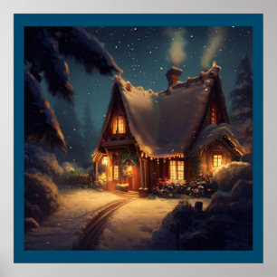 Weihnachts-Hütte 4 Poster