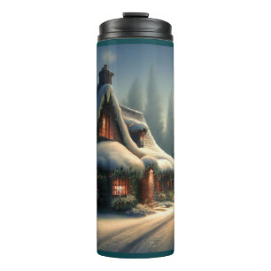 Weihnachts-Hütte 4 Thermosbecher