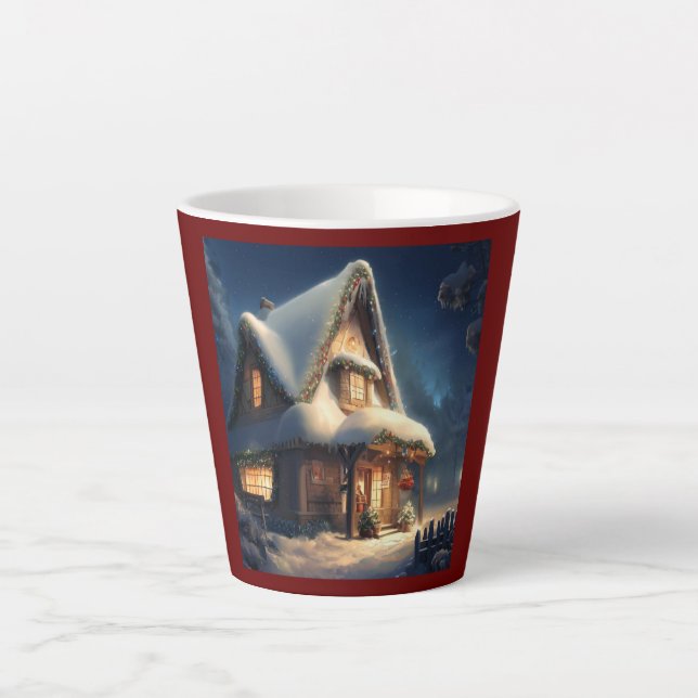 Weihnachts-Hütte 6 Milchtasse (Vorderseite)
