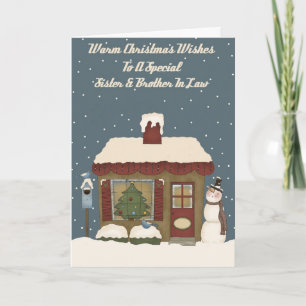 Weihnachts-Hütte als Sonderschwester Feiertagskarte